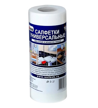 Салфетки белые в рулоне 80шт.UNIBOB