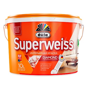 Краска для стен и потолков гл.матовая Dufa Superweis 2,5л