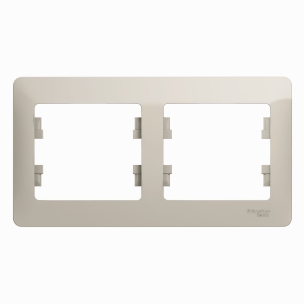 Schneider_Electric_Glossa._Рамка_на_2_поста__горизонтальная._Цвет_молочный._GSL000902 (1)