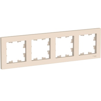 Рамка 4-м AtlasDesign бежевый SchE ATN000204