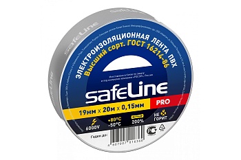 Изолента 19мм*20м стальная SAFELINE
