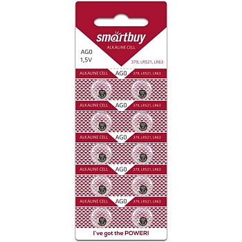 Батарейка часовая Smartbuy AG0-10B (10/2000)  (SBBB-AG0-10B)