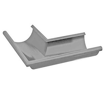 Угол желоба наружный 120*86 ПЭ ЦИНК