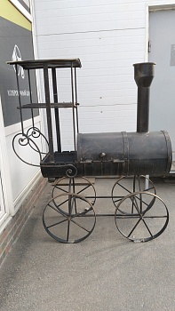 Мангал Паровоз 4-х колесный