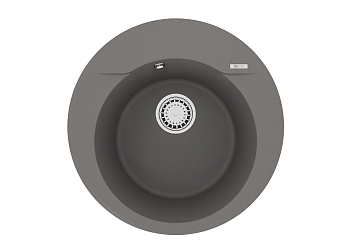 Мойка кухонная Lemark SULA 500 серый шёлк кварцгранит арт. 9910005 с перел.,крепеж. и сифоном в комп