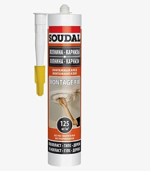 Клей для лепнины и карнизов Montage Fix Soudal 280мл (12)