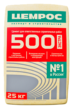 Цемент Евроцемент 25кг М-500 Д-0 (ЦЕМ I 42,5 Н) (70)