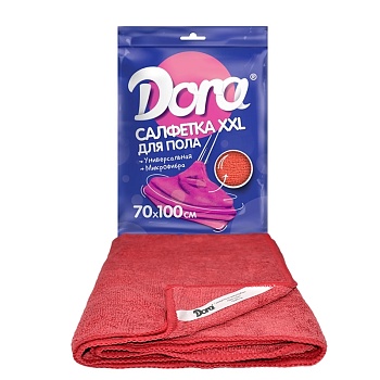 Салфетка 100*70 микрофибра для пола DORA 1шт.