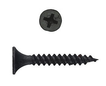 Саморез по металлу 3,5х35 черный (1000шт)
