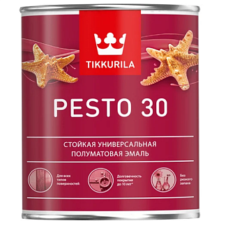 Эмаль универсальная PESTO 30 матовая 0,9л A TIKKURILA