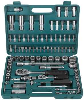 Набор инструмента автомобильный 94 шт. CrV 1/2"+1/4" FIT 65214