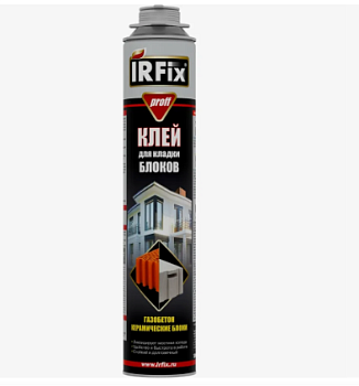 Пена-клей пистолетная для строительных блоков IRFix PROFF 750мл (12)