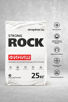 Шпатлевка гипсовая STRONG ROCK FINISH 25кг(56/840)