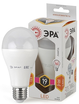 Лампа светодиодная ЭРА LED A65-19W-827-E27