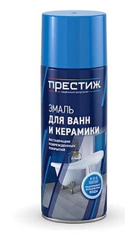 Эмаль Аэрозольная для ванн и керамики БЕЛАЯ 425мл Престиж (12)