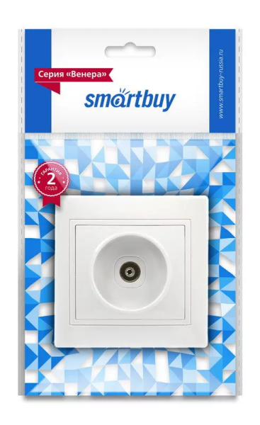 Розетка Smartbuy TV 1-ая белая
