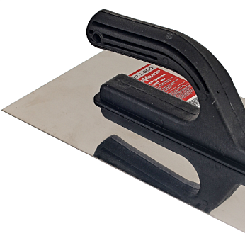 Гладилка прямая нержавеющая сталь пластиковая рукоятка 130х270мм 27-1-000