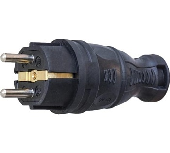 Вилка прямая каучуковая с/з 16А TOKOV ELECTRIC TKE-C05-KV-Z