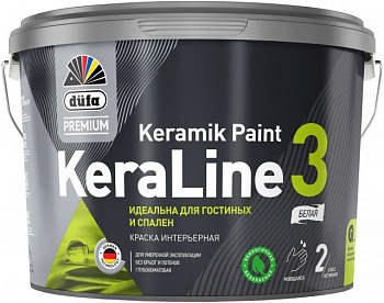 Краска интерьерная Dufa Premium KeraLine Keramik Paint 3 матовая 9л (база 3)