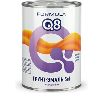 Грунт-эмаль 3в1 голубая 0,9кг Формула Q8 (14)