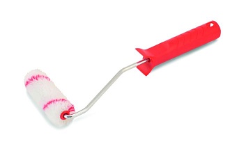 Мини-валик 100*15мм полиакрил ворс 12мм красные полосы руч 29см Color Expert 86452999