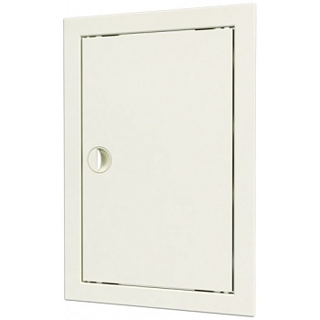 Люк пластиковый ревизионный с дверцей с ручкой 418х518 с фланцем (396х496) АВС Л4050Р