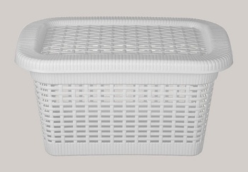 Корзина универсальная 450*300*250мм 20 л (белый) Бытпласт