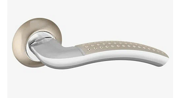 Ручка раздельная R.TL54.LOGICA (LOGICA TL) 105mm SN/CP-3 матовый никель/хром Punto (Пунто) 