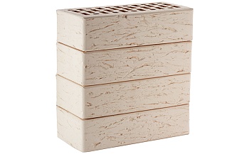 Кирпич керамический ЛСР 1НФ М-150 Белый Рустик (480шт)