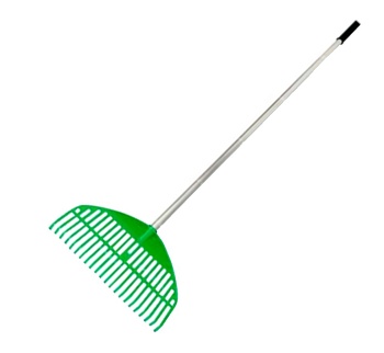 Грабли веерные пласт. 22 плоских зуба с алюм.черенком "Гардения"