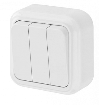 Выключатель 3-кл. ОУ 6 А, А056-137 Пралеска Bylectrica (90)