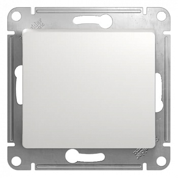 Механизм переключателя 1-кл. СП Glossa 10А IP20 белый SchE GSL000161