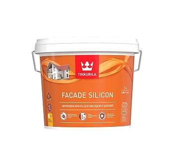 Краска Fasade Silicon для фасадов и цоколей 5л С TIKKURILA