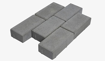 Брусчатка 60х100х200 Серая СИРИУС (В ряду 1м2) 15м2