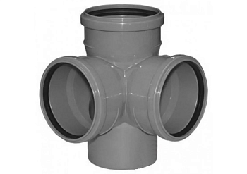 Крест RTP Ду110х110х50х90° 2-х плоскостной левый (1/24)