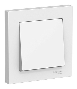 Выключатель 1-кл. СП AtlasDesign 10А IP20 в сборе белый SchE ATN000112