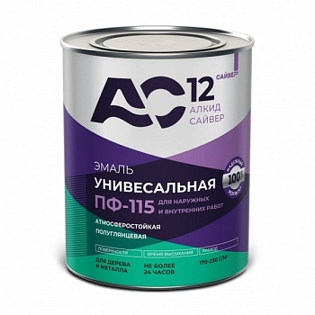 Эмаль ПФ-115 Кремовый 0,8кг АС12 (14)