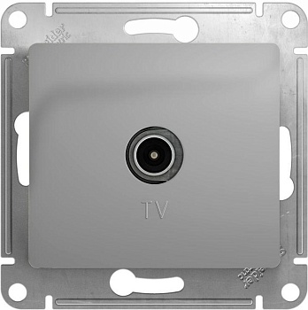 Механизм розетки Schneider Glossa ТV 1-м оконечная алюминий GLS000391