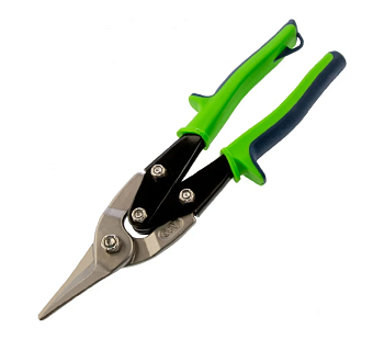 Ножницы по металлу 285 мм, удлиненные, пряморежущие, 2-комп. обрезиненные рукоятки СИБРТЕХ 78339