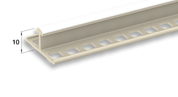 Профиль маячковый 10мм ПВХ 3,0м Идеал (50)