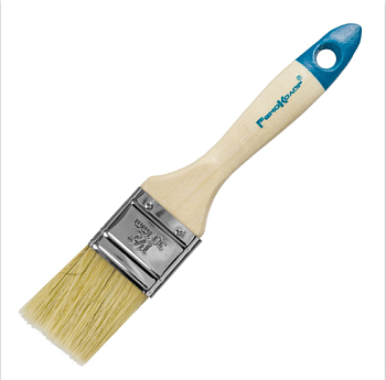 Кисть плоская натуральная щетина 40мм РемоКолор 01-1-115