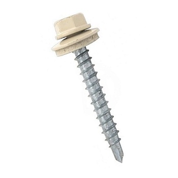 Саморез кровельный 5,5х32  слоновая кость 1014 (250шт)