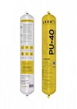 Герметик полиуретановый черный Kronbuild PU-40 600мл (20)