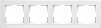 WERKEL Stark (белый) Рамка на 4 поста WL04-Frame-04-white / W0041801 (1/10/100)