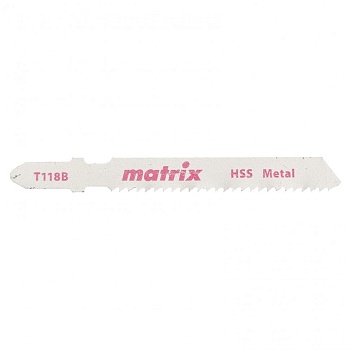Пилка для лобзика T118B (50х2мм) (3 шт/уп) по металлу Matrix 78229 (3)