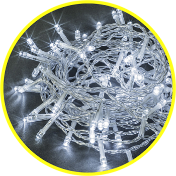 Гирлянда светодиодная NGF-S01-100СW-10-11.5m-230-C8-TR-IP20 14025