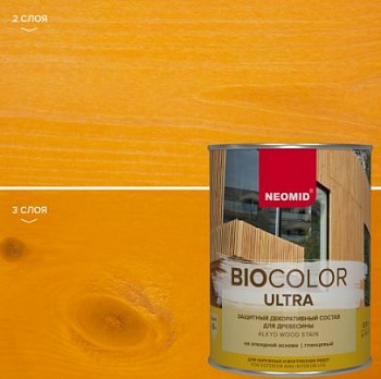 Пропитка для древесины NEOMID BIO COLOR Ultra Сосна 0,9л.