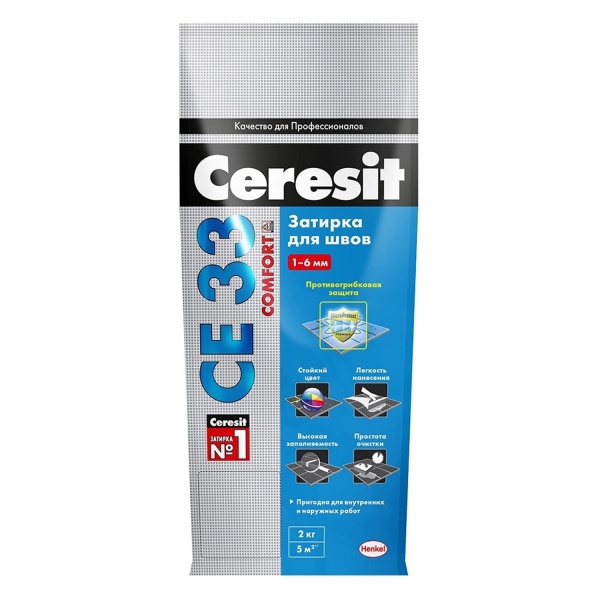 Затирка для швов Ceresit CE33 2кг жасмин