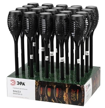 Светильник садовый Факел 49.5см солнечная батарея ЭРА Б00442241