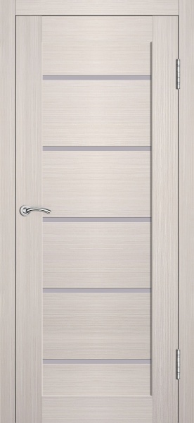 Дверь межкомнатная Анкона 01 Эко. Лиственница 800 2000 Стекло Белое